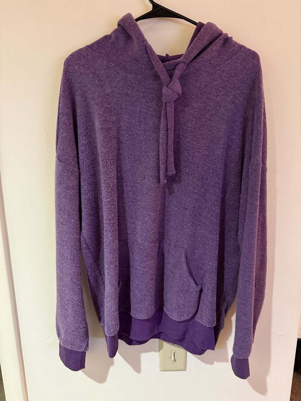 Soft Serve Original Cloud Cotton Hoodie Women’s M Purple Made in USA Pullover